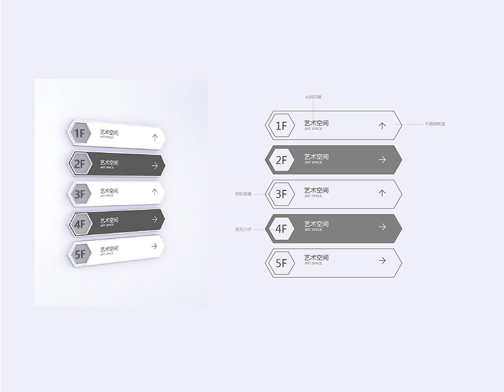 創(chuàng)意文化園區(qū)標識系統(tǒng)效果圖--【巨匠標識，標識制作廠家】